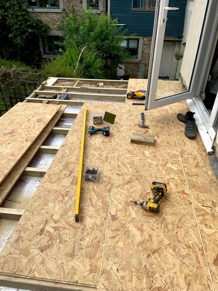 Roof deck and sun terrace repair – before, during and after